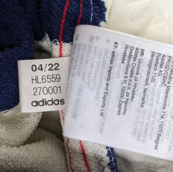 Adidas women's mid waist striped shorts size XS - Picture 13 of 14